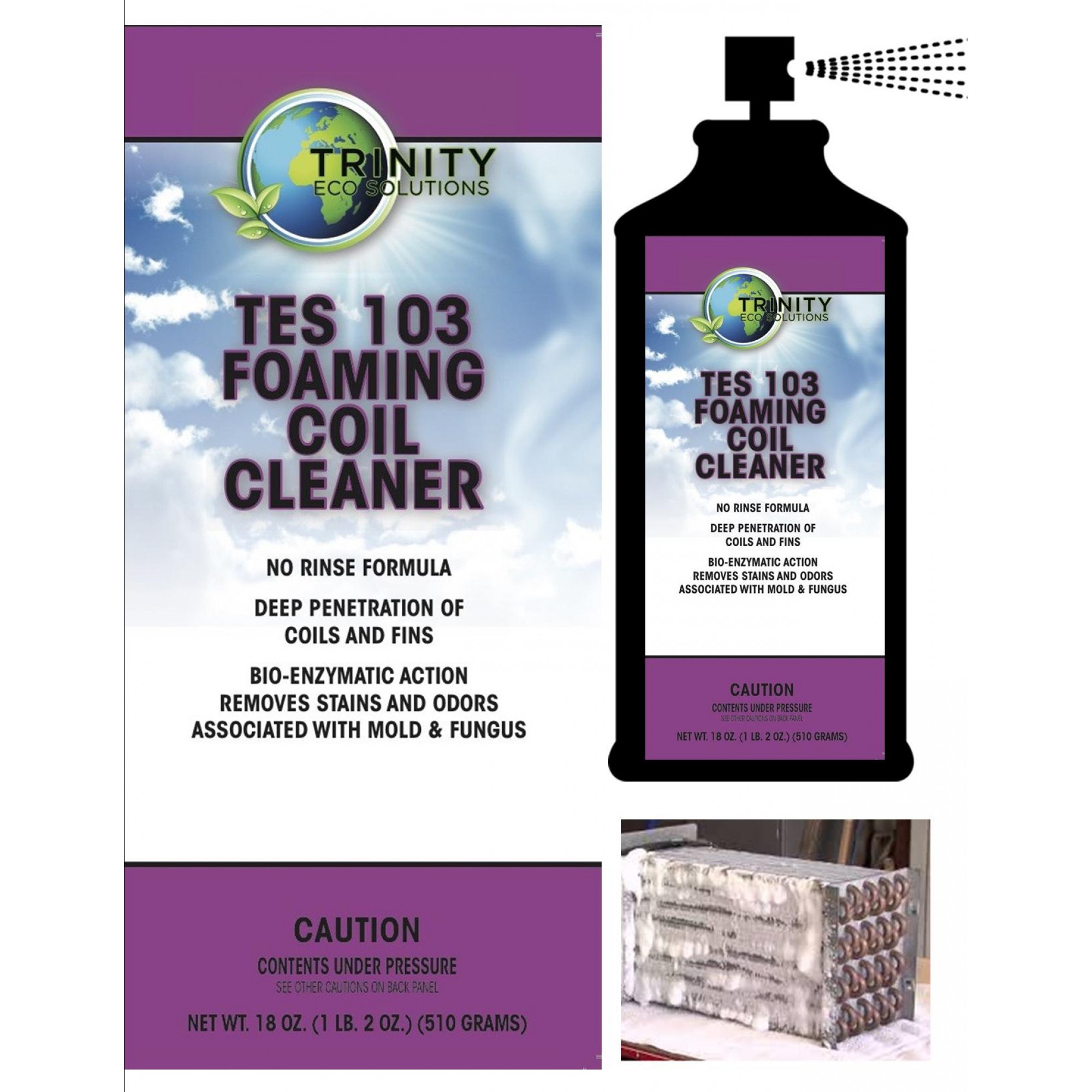 TES 103 Foaming Coil Cleaner